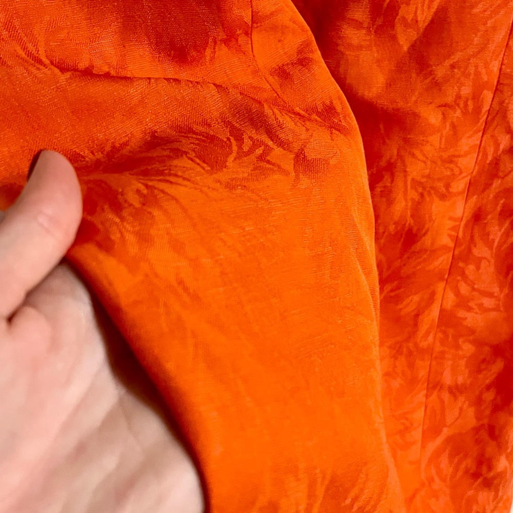 Vintage orange, mini dress. - Picture 4 of 4